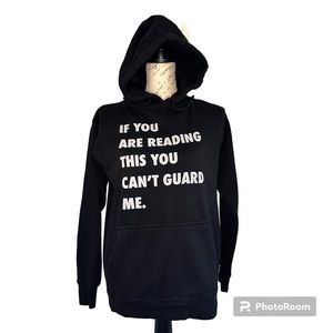 Circle Clothing | Basketball Black Graphic Hoodie Sweatshirt | Size Small